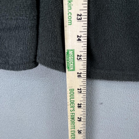 Outerknown Shirt Jacket Mens Small Gray Snap Front Terry Fleece Shacket Pocket - Picture 10 of 11